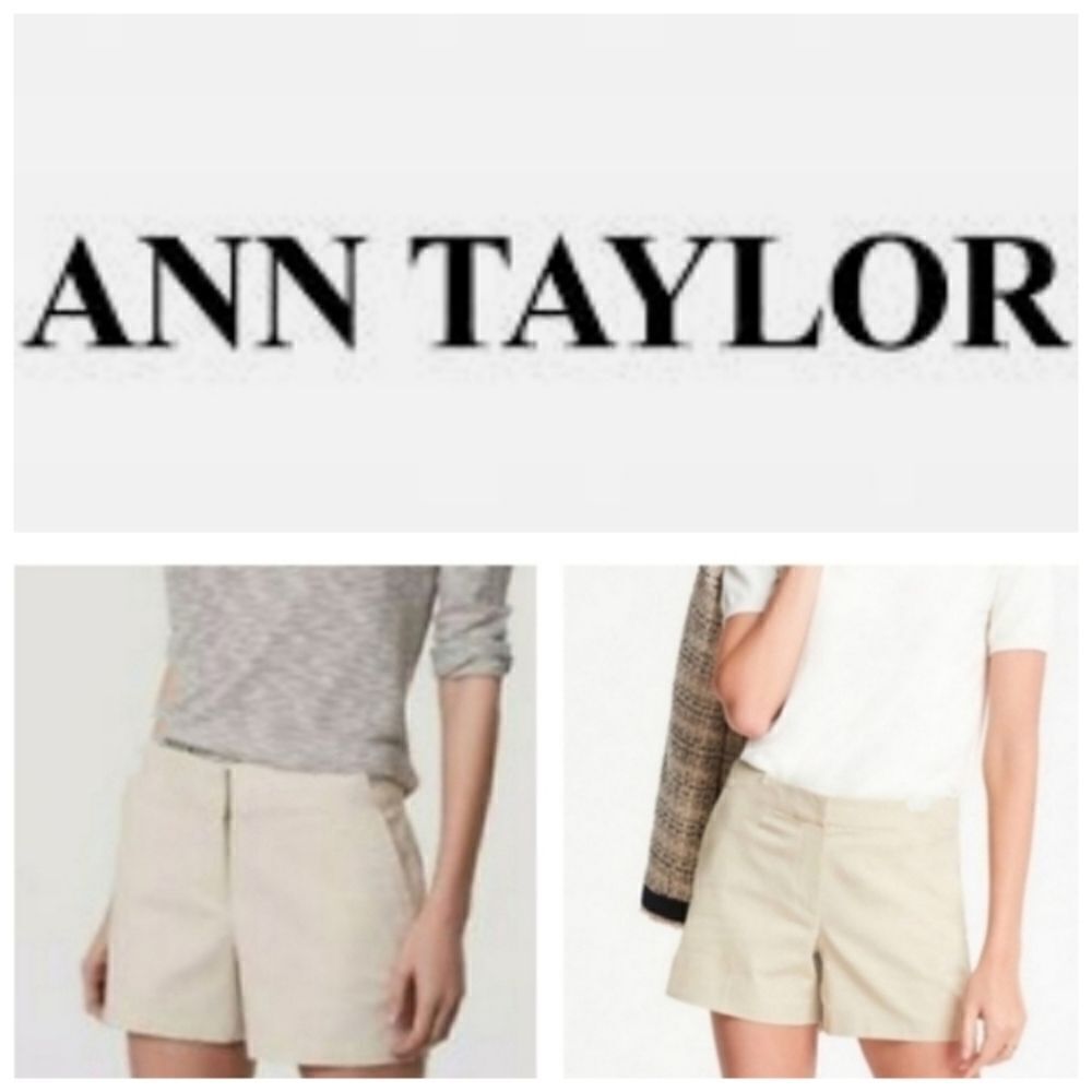 Ann Taylor Signature 4" Khaki  Shorts